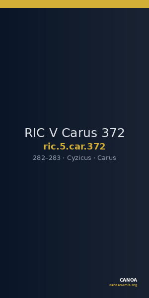 RIC V Carus 372 — CANOA