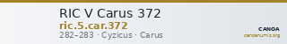 RIC V Carus 372 — CANOA