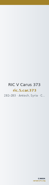 RIC V Carus 373 — CANOA