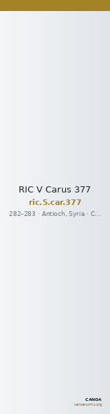 RIC V Carus 377 — CANOA