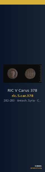 RIC V Carus 378 — CANOA