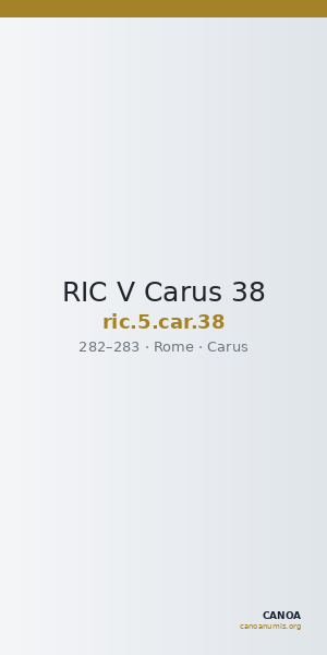 RIC V Carus 38 — CANOA