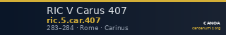 RIC V Carus 407 — CANOA