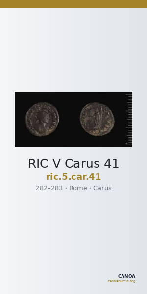 RIC V Carus 41 — CANOA