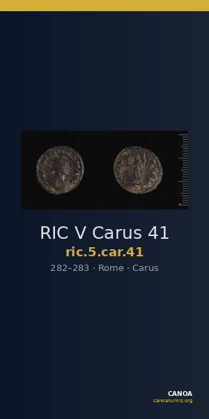 RIC V Carus 41 — CANOA