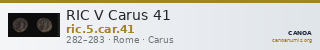 RIC V Carus 41 — CANOA