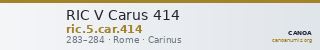 RIC V Carus 414 — CANOA