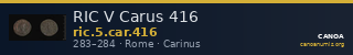 RIC V Carus 416 — CANOA