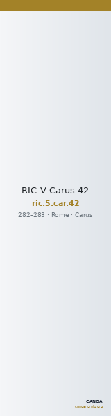 RIC V Carus 42 — CANOA