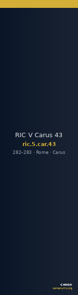 RIC V Carus 43 — CANOA