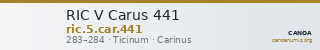 RIC V Carus 441 — CANOA