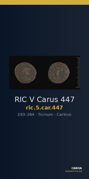 RIC V Carus 447 — CANOA