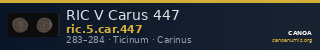RIC V Carus 447 — CANOA