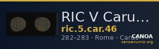 RIC V Carus 46 — CANOA