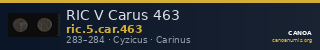 RIC V Carus 463 — CANOA