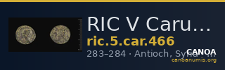 RIC V Carus 466 — CANOA