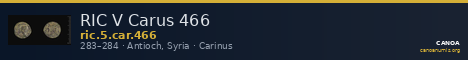 RIC V Carus 466 — CANOA