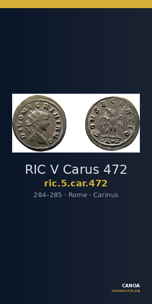 RIC V Carus 472 — CANOA