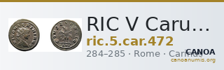 RIC V Carus 472 — CANOA
