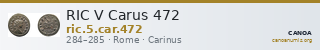 RIC V Carus 472 — CANOA