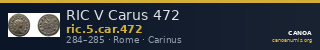 RIC V Carus 472 — CANOA