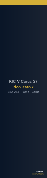 RIC V Carus 57 — CANOA