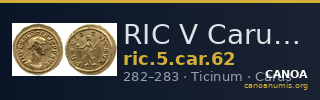 RIC V Carus 62 — CANOA