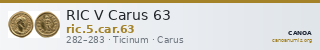 RIC V Carus 63 — CANOA