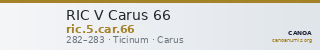 RIC V Carus 66 — CANOA