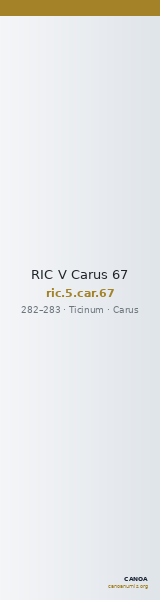 RIC V Carus 67 — CANOA