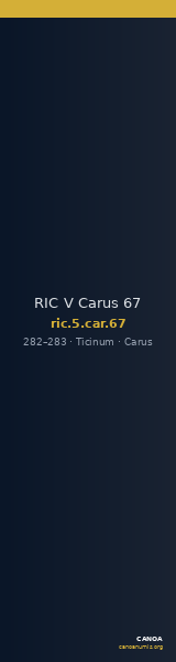 RIC V Carus 67 — CANOA