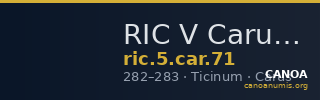 RIC V Carus 71 — CANOA
