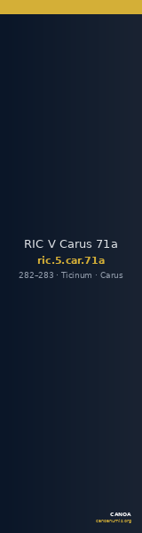 RIC V Carus 71a — CANOA