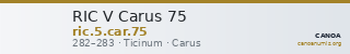 RIC V Carus 75 — CANOA