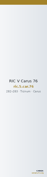 RIC V Carus 76 — CANOA