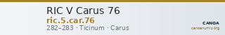 RIC V Carus 76 — CANOA