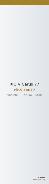 RIC V Carus 77 — CANOA