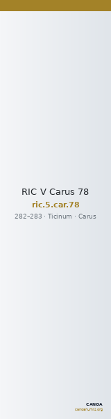 RIC V Carus 78 — CANOA