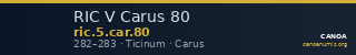 RIC V Carus 80 — CANOA