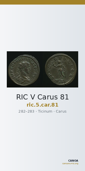 RIC V Carus 81 — CANOA