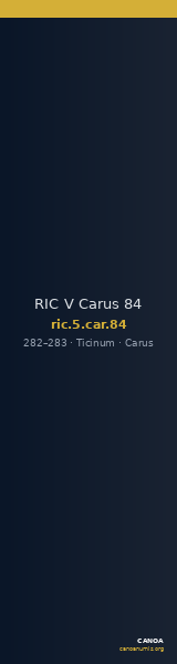 RIC V Carus 84 — CANOA