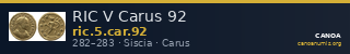RIC V Carus 92 — CANOA