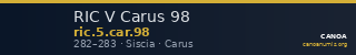 RIC V Carus 98 — CANOA