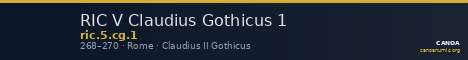 RIC V Claudius Gothicus 1 — CANOA