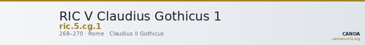 RIC V Claudius Gothicus 1 — CANOA