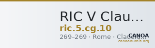 RIC V Claudius Gothicus 10 — CANOA