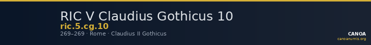 RIC V Claudius Gothicus 10 — CANOA