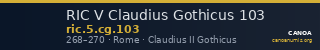 RIC V Claudius Gothicus 103 — CANOA
