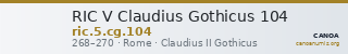 RIC V Claudius Gothicus 104 — CANOA