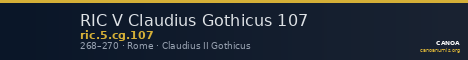 RIC V Claudius Gothicus 107 — CANOA